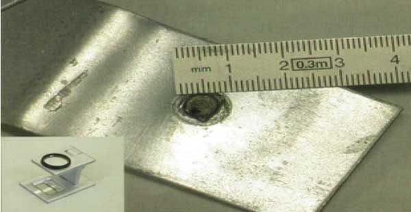 Spot welding nugget size