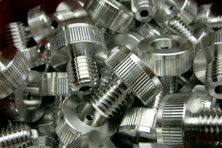 what are screws made of - a pile of aluminium screws